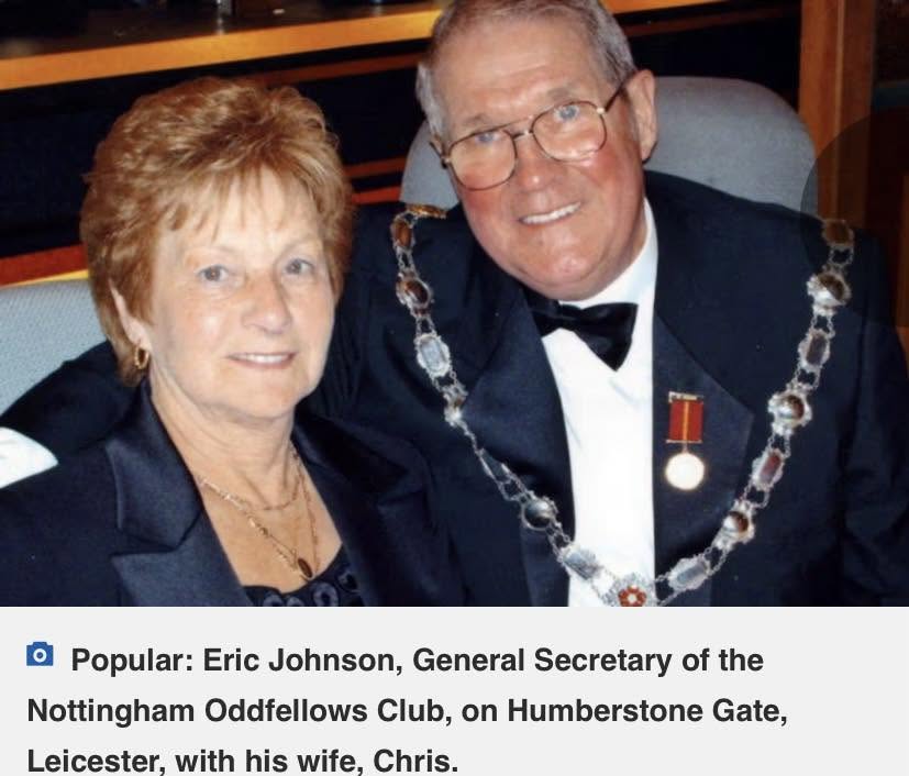 Eric Johnson, General Secretary, with his wife Chris.